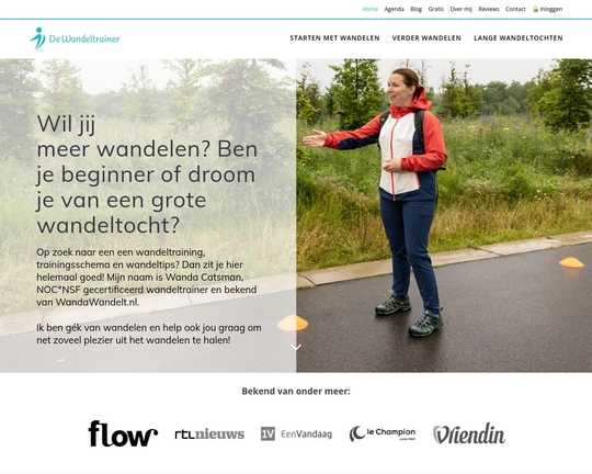 De Wandeltrainer Logo