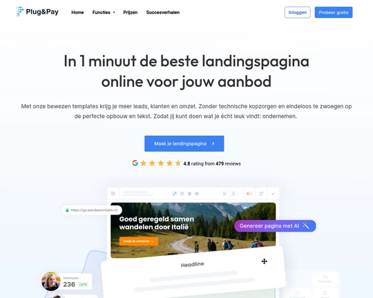 Zelf een landingpagina maken Logo
